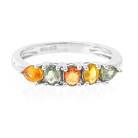 Bague en argent et Saphir