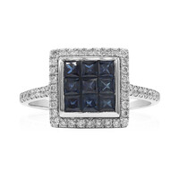 Bague en or et Saphir bleu (Estée Collection)