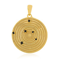 Pendentif en argent et Spinelle noir