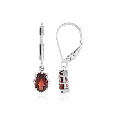 Boucles d'oreilles en argent et Grenat d'Inde