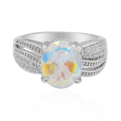 Bague en argent et Topaze Rayon de Lune