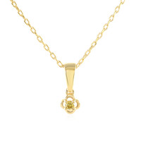 Collier en argent et Diamant jaune I3