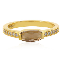 Bague en argent et Quartz fumé