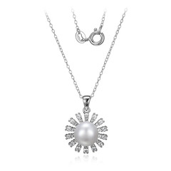 Collier en argent et Perle de culture d'eau douce