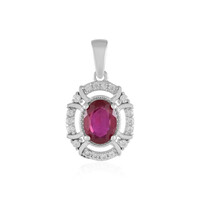 Pendentif en argent et Rubis de Madagascar