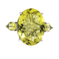 Bague en argent et Quartz de l'Ouro Verde