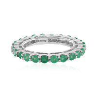 Bague en argent et Emeraude de Zambie