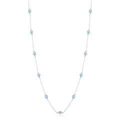 Collier en argent et Turquoise Sleeping Beauty (Faszination Türkis)