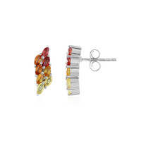 Boucles d'oreilles en argent et Saphir