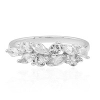Bague en argent et Topaze blanche