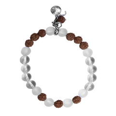 Bracelet en argent et Quartz blanc