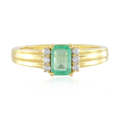 Bague en argent et Emeraude de Russie