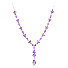 Collier en argent et Améthyste