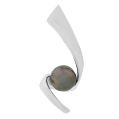 Pendentif en argent et Perle de culture de Tahiti
