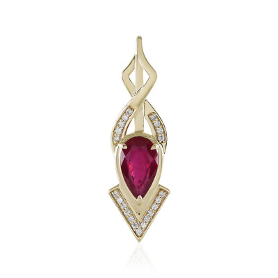 Pendentif en or et Rubis de Madagascar (de Melo)