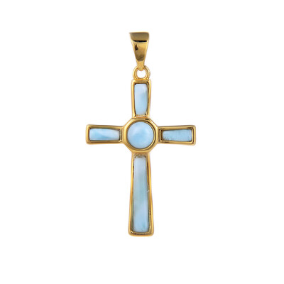 Pendentif en argent et Larimar