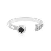 Bague en argent et Spinelle noir