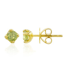 Boucles d'oreilles en or et Sphène
