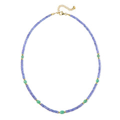 Collier en argent et Tanzanite