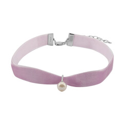 Collier en argent et Perle blanche de culture d'eau douce
