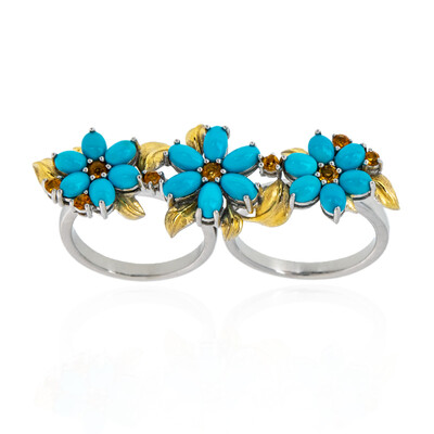 Bague en argent et Turquoise Sleeping Beauty (Dallas Prince Designs)