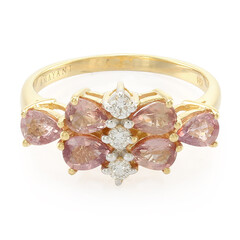 Bague en or et Saphir Padparadscha non chauffé (AMAYANI)