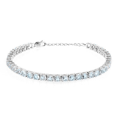Bracelet en argent et Topaze bleu ciel