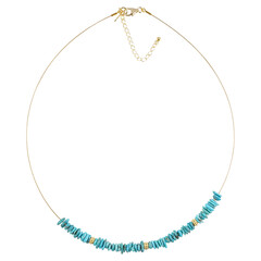 Collier en acier inoxydable et Turquoise