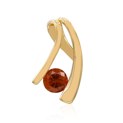 Pendentif en or et Spessartine de Californie (Amanda Adkins)