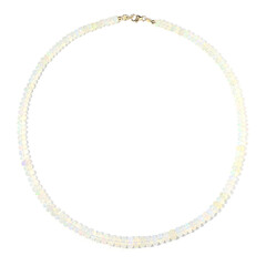 Collier en or et Opale Welo