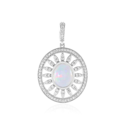 Pendentif en argent et Opale Welo (Adela Silber)