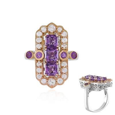 Bague en argent et Améthyste (Dallas Prince Designs)