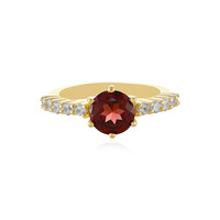 Bague en argent et Grenat du Mozambique