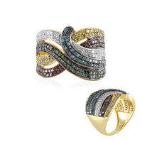 Bague en argent et Diamant I3 (J)