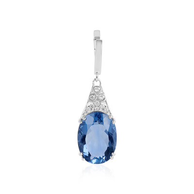 Pendentif en argent et Fluorite à couleur changeante