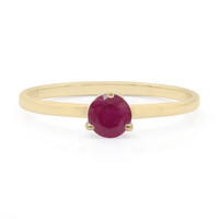 Bague en or et Rubis de Madagascar