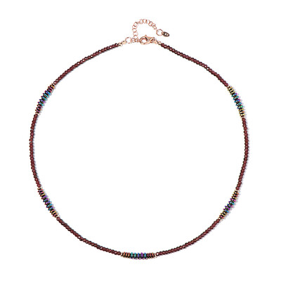 Collier en argent et Hématite mystique