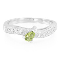 Bague en argent et Tourmaline cuprifère