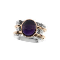 Bague en argent et Améthyste