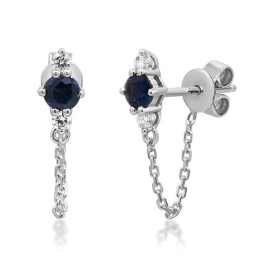 Boucles d'oreilles en or et Saphir de Ceylan (CIRARI)