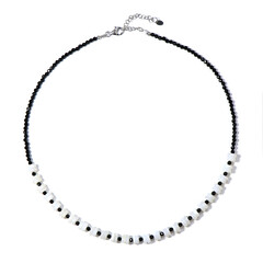 Collier en argent et Spinelle noir