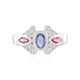 Bague en argent et Saphir bleu de Ceylan non chauffé