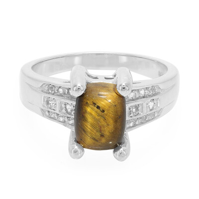 Bague en argent et Œil de Tigre