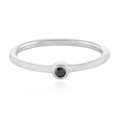 Bague en argent et Diamant noir
