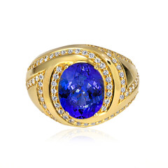 Bague en or et Tanzanite AAA (de Melo)