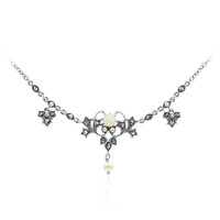 Collier en argent et Opale blanche