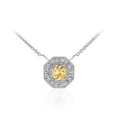 Collier en argent et Citrine