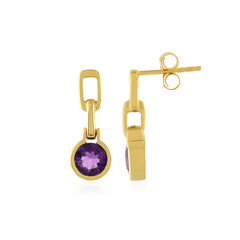 Boucles d'oreilles en argent et Améthyste