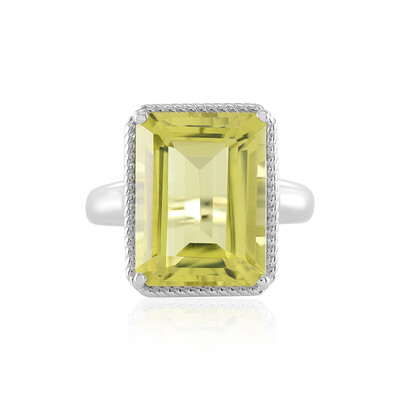 Bague en argent et Quartz de l'Ouro Verde
