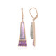 Boucles d'oreilles en argent et Labradorite pourpre de Maniry (KM by Juwelo)